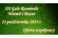 Gala Rzemiosła Warmii i Mazur to uroczystość, która już na stałe wpisała się w kalendarz spotkań biznesowych, w których warto wziąć udział. W tym roku zapraszamy Państwa do Hotelu Anders w Starych Jabłonkach. To będzie już 3 edycja tego wydarzenia! Gala - 1